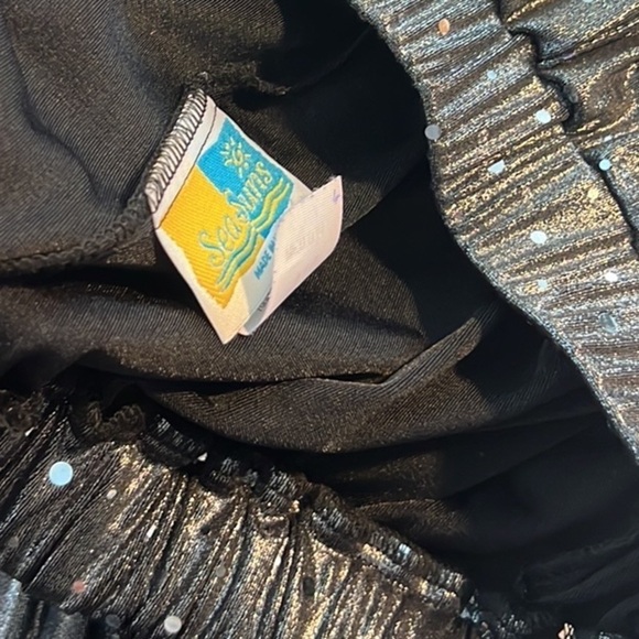 🏖️👙VTG SeaSuns Sequined & Sparkling Lightweight & Roomy Beach Pants, Medium - Picture 11 of 13